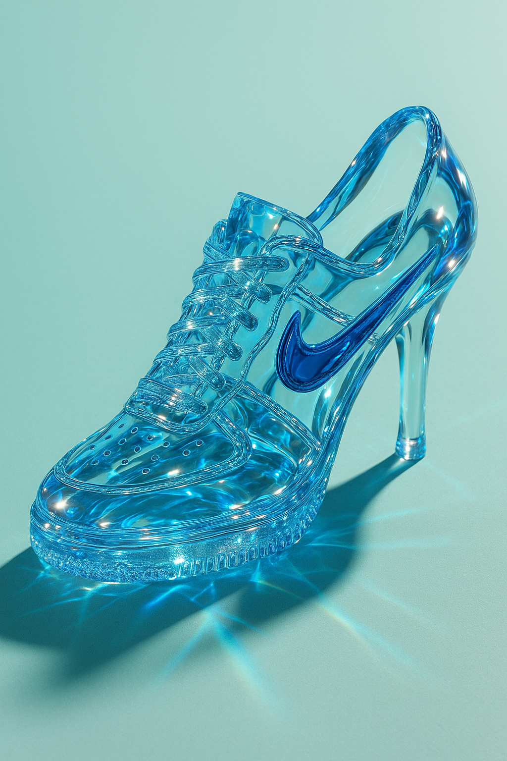 Glass Nike Heels